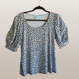 CeCe Elegant Floral Blouse | Winter Wardrobe Essential | Winter Office Attire